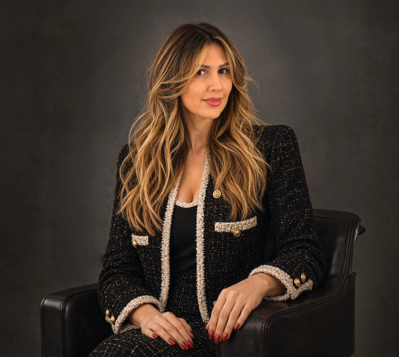 Retrato de Natália Amaral, fundadora da Nalla Maison e especialista em posicionamento de marcas no mercado de luxo.